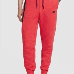 Mens Nike Tech Pants Red